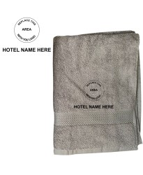A Custom Embroidered Logo With Hotel Name Terry Towel 500 GSM
